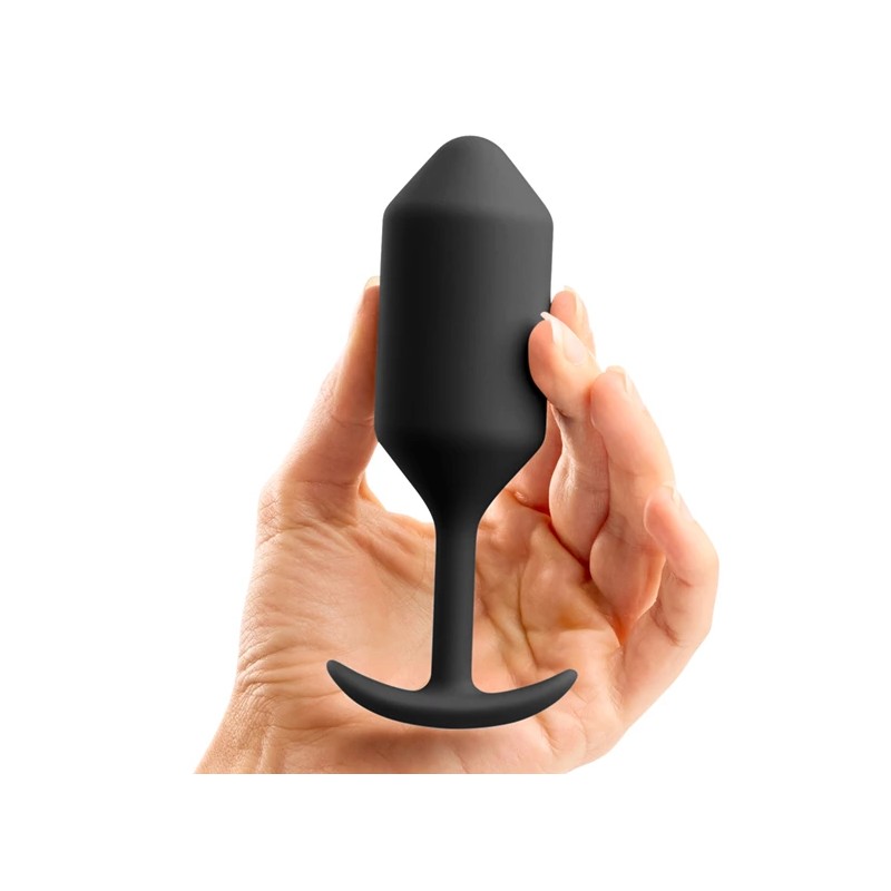 Plug analny - B-Vibe Snug Plug 3 Black